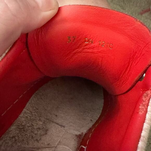 Givenchy Logo Canvas Sneakers Fashion Tennis Shoes Pink Red 37 - Picture 8 of 11